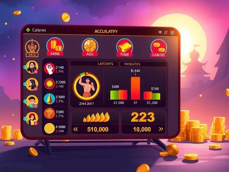Divine Wealth Pursuit game screenshot showing wealth accumulation dashboard